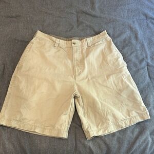 Reyn‎ Spooner Hawaii Men's Cotton Khaki Tan Chino Shorts Size 34